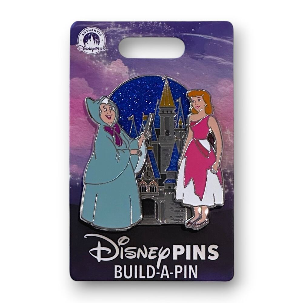 Disney Parks Pin 2026 Build A Pin Cinderella & Fairy Godmother OE